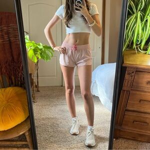 Patagonia athletic shorts blush pink